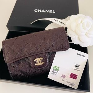 Brand new Chanel Caviar Classic Flap Card Holder